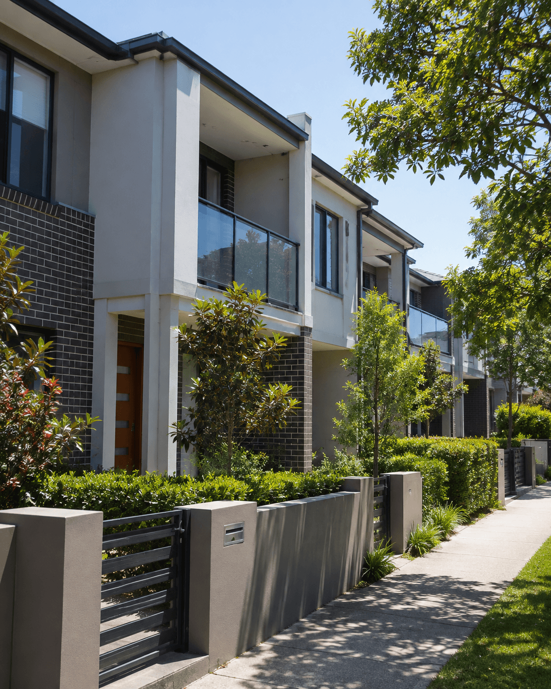 Australian investment townhouse with a well-kept garden — landlord insurance