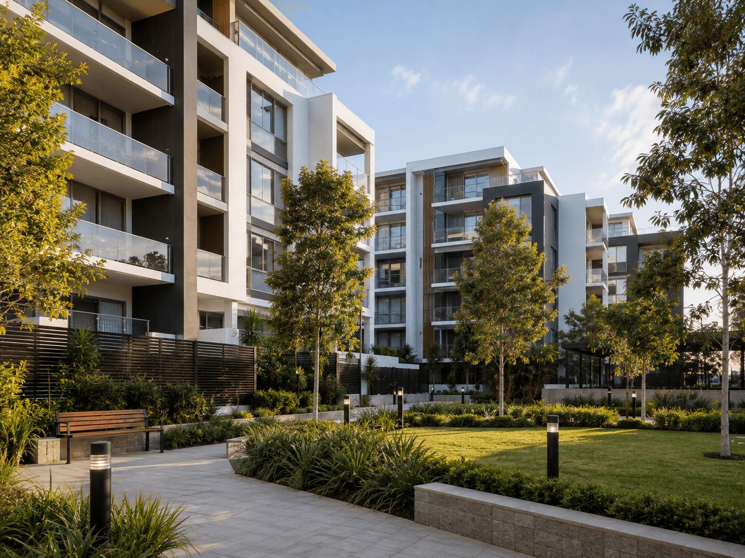 Modern Australian strata apartment complex — strata insurance