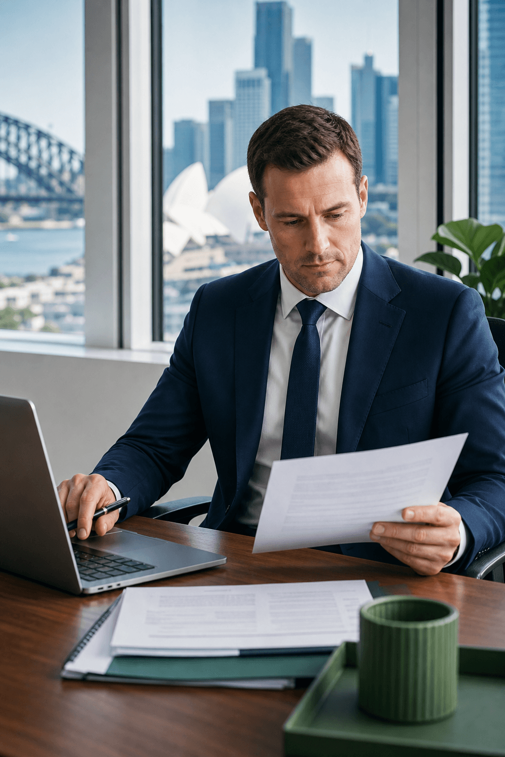 Ideal Insurance Brokers reviewing insurance options for an Australian business