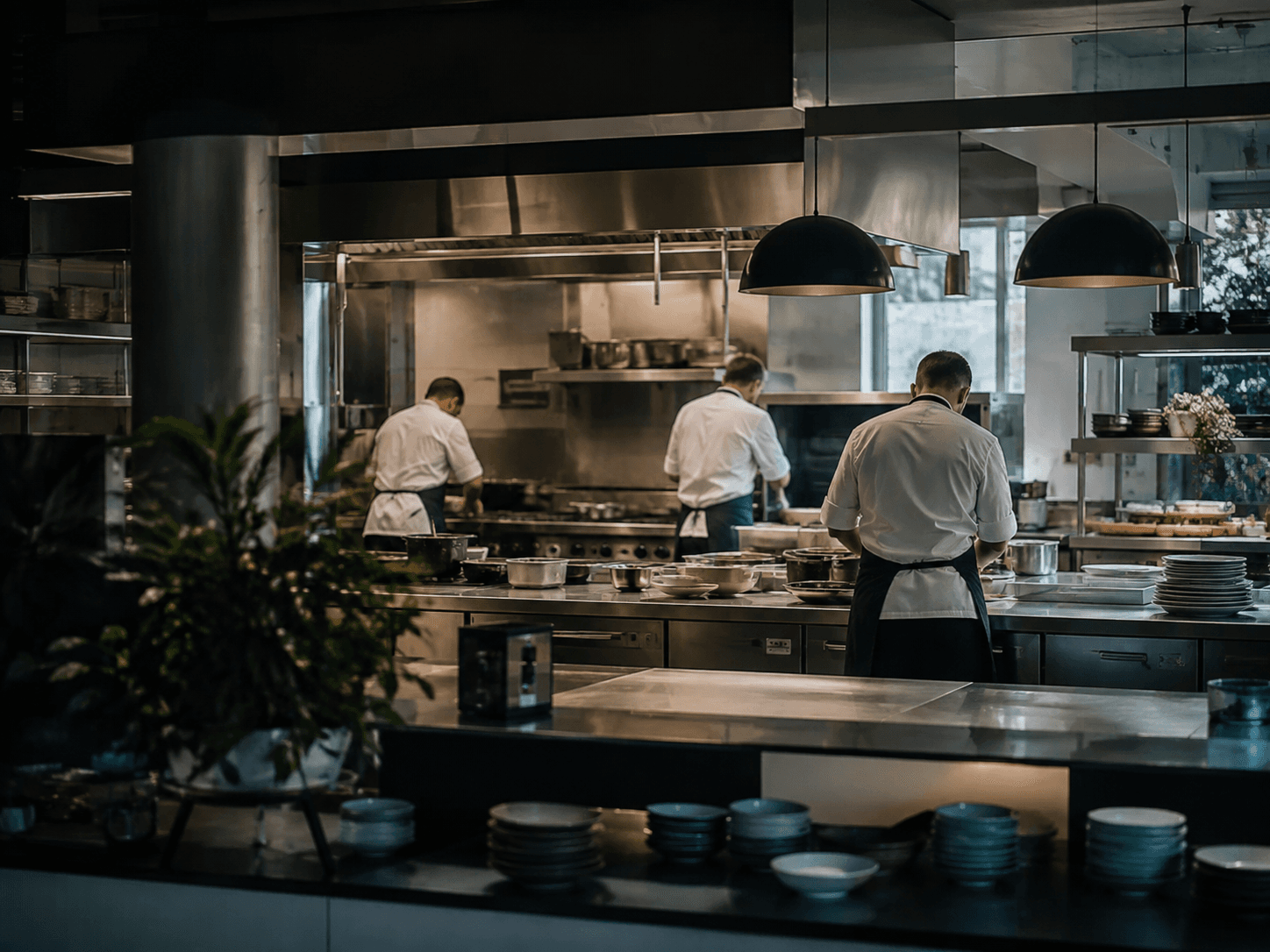 Chef preparing food in an Australian commercial kitchen — hospitality