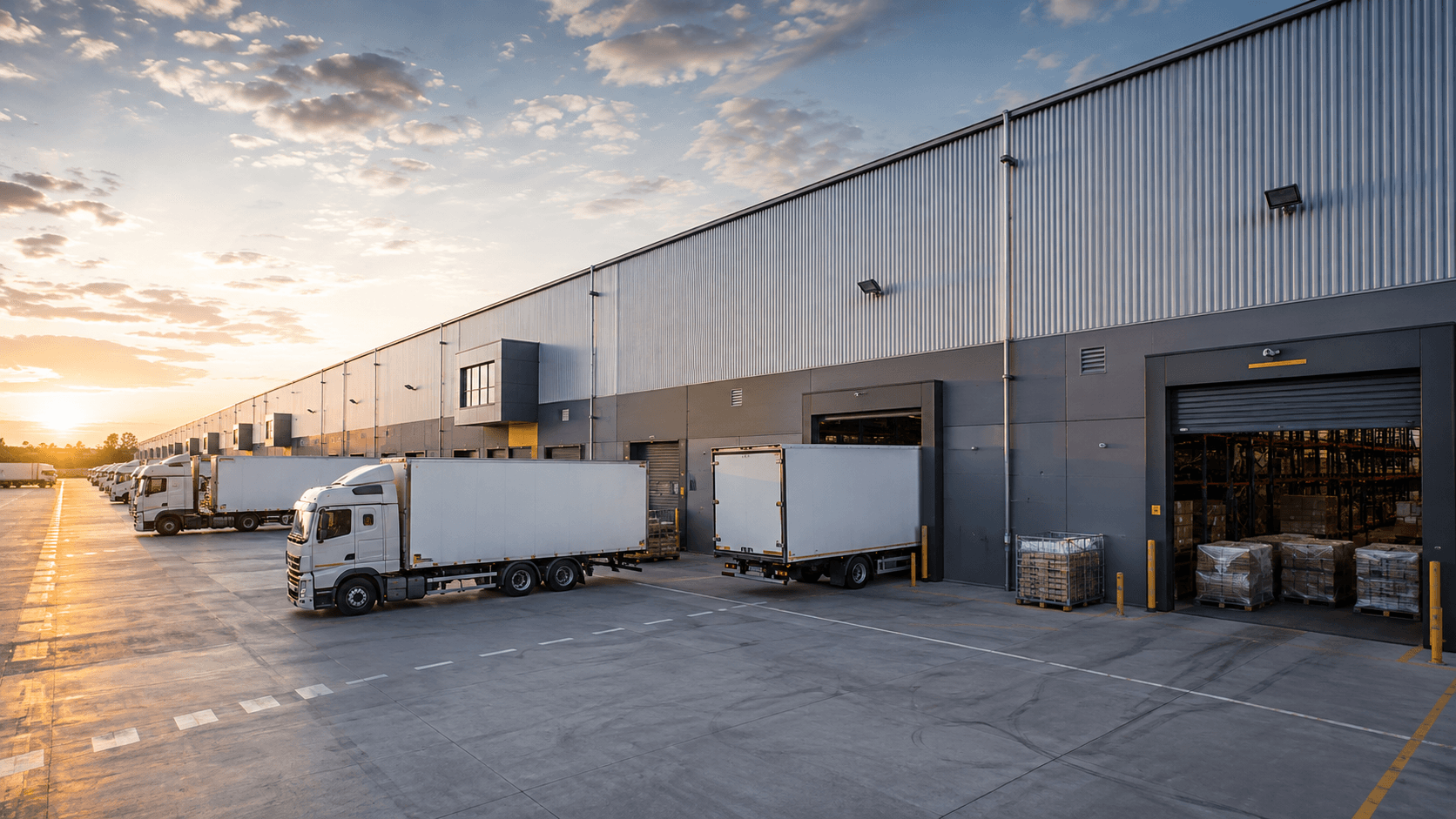 Transport and logistics warehouse docks — logistics insurance