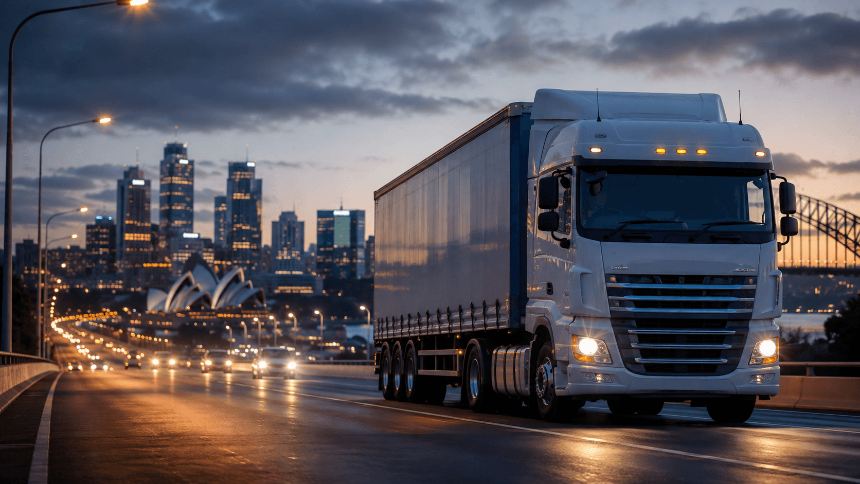 Commercial truck close-up — truck insurance